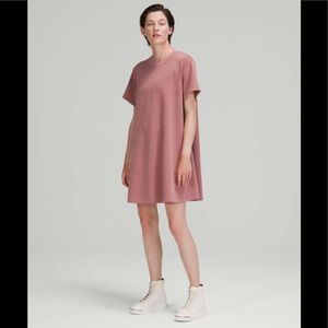 Lululemon NWT All Yours T-shirt Dress Softstreme Spiced Chai Sz 2